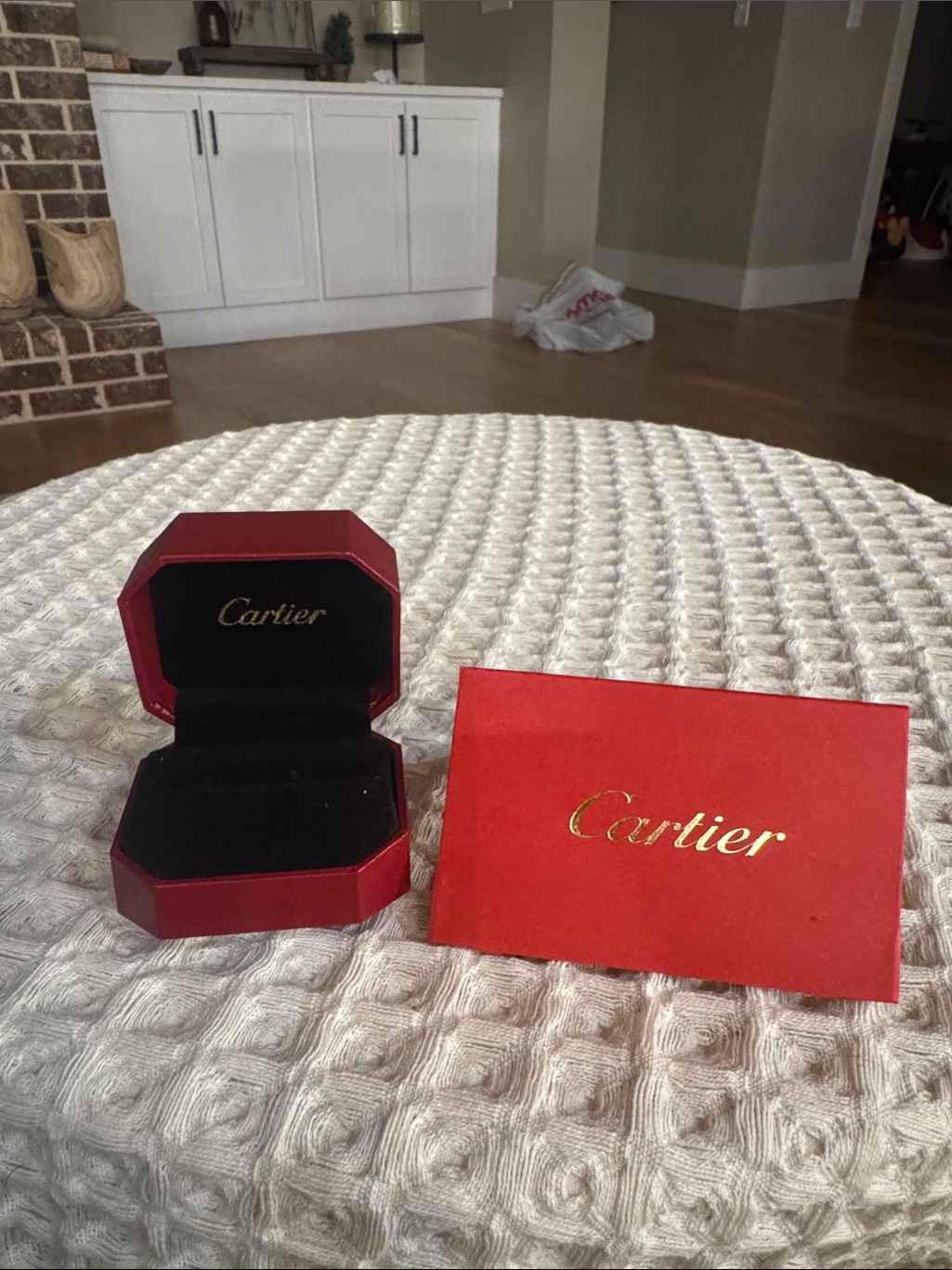 Red And Gold Ring Presentation Set